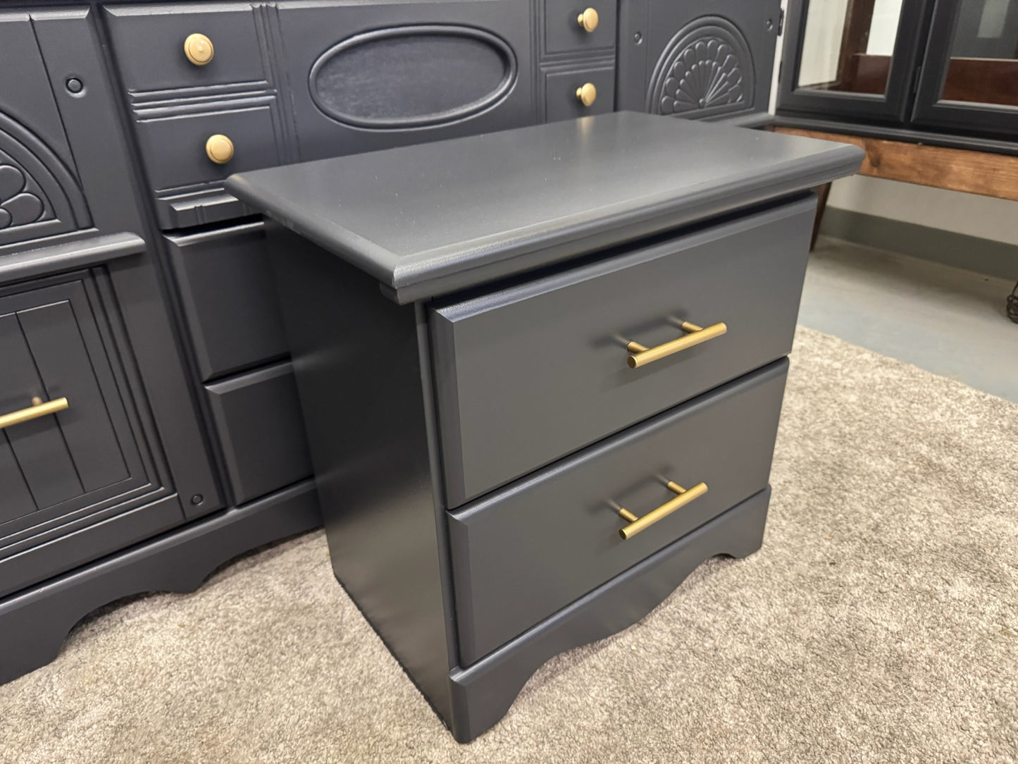 Black Dresser & Nightstand Set