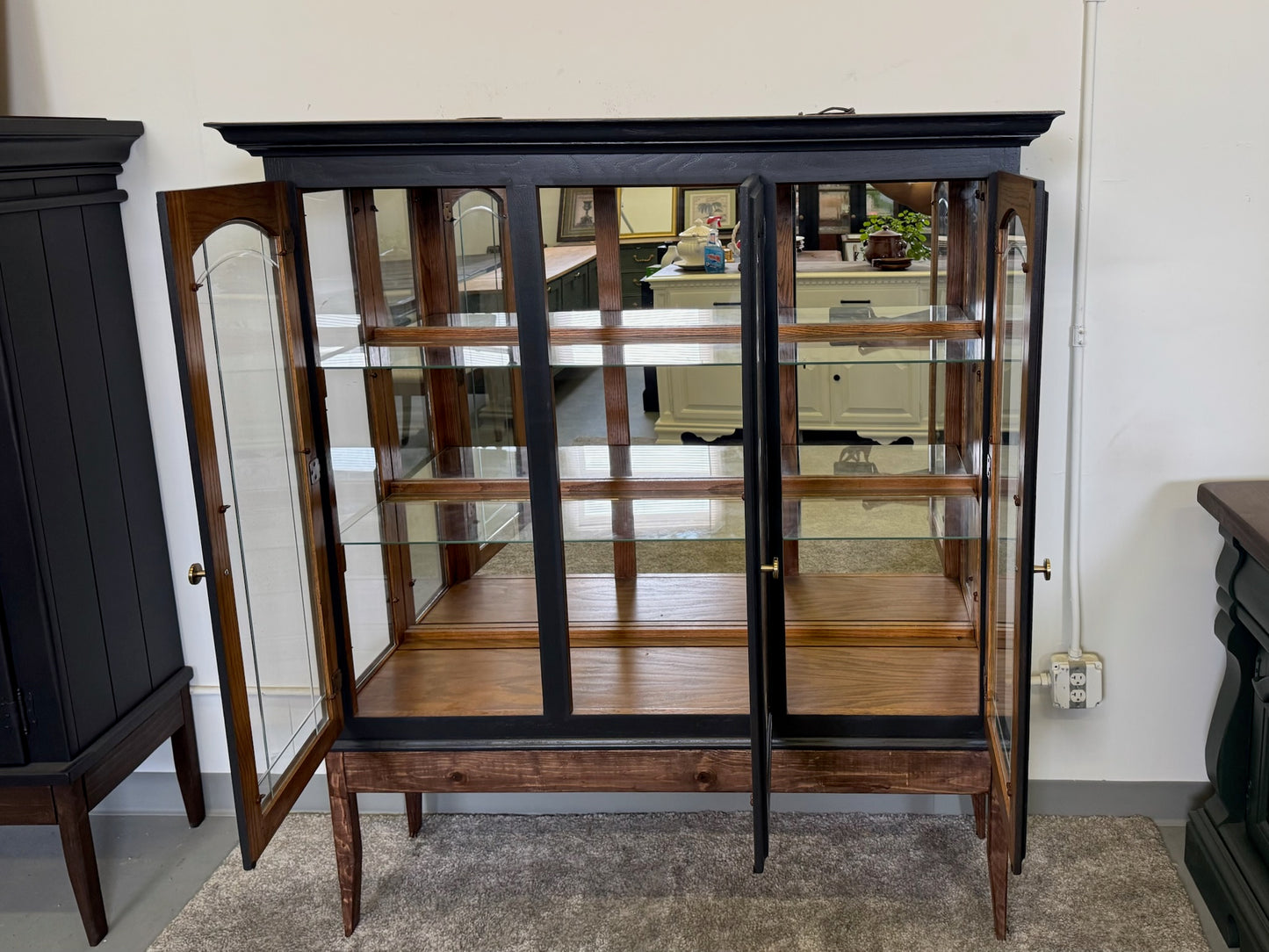 Black Hutch with Custom Base