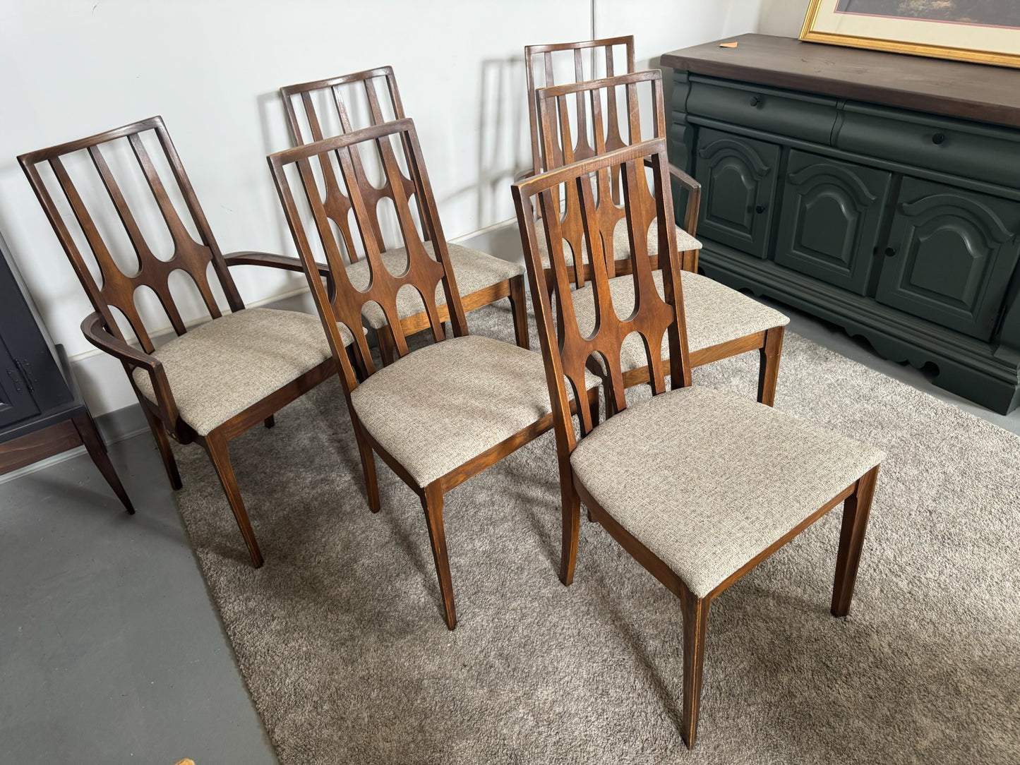 Broyhill Brasilia Mid Century Dining Chairs Set of 6
