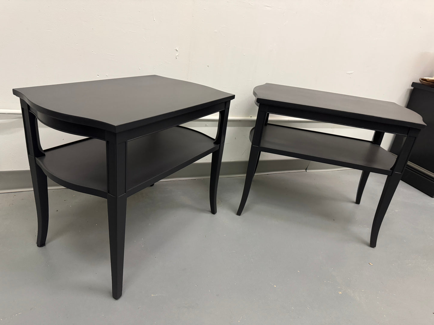 Set Of Two Black Accent Tables
