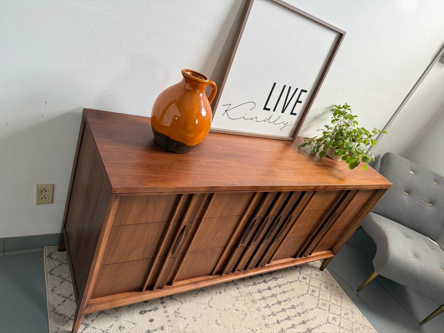 MCM Walnut and Rosewood Thomasville Dresser