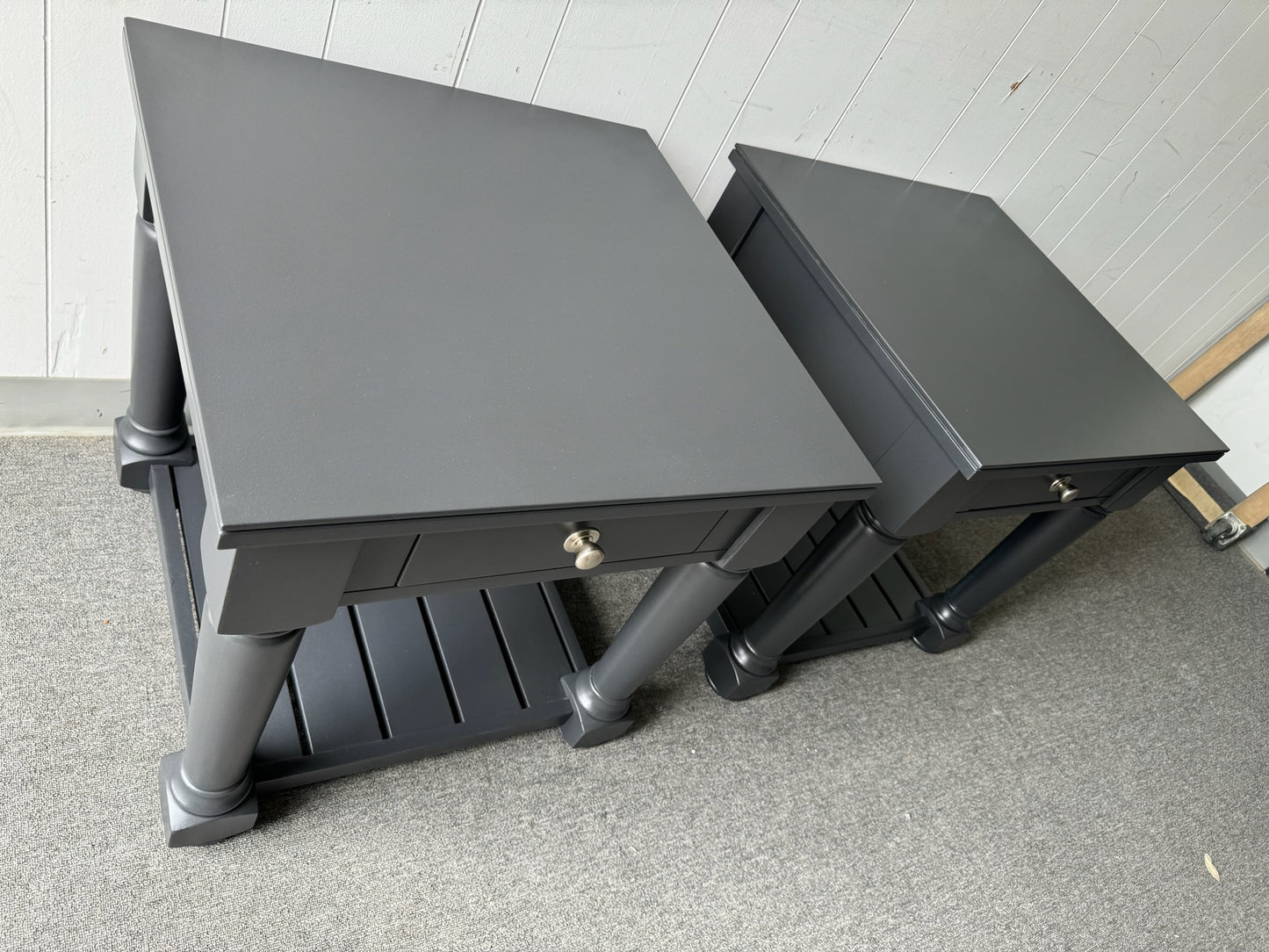 Set Of Black Nightstands