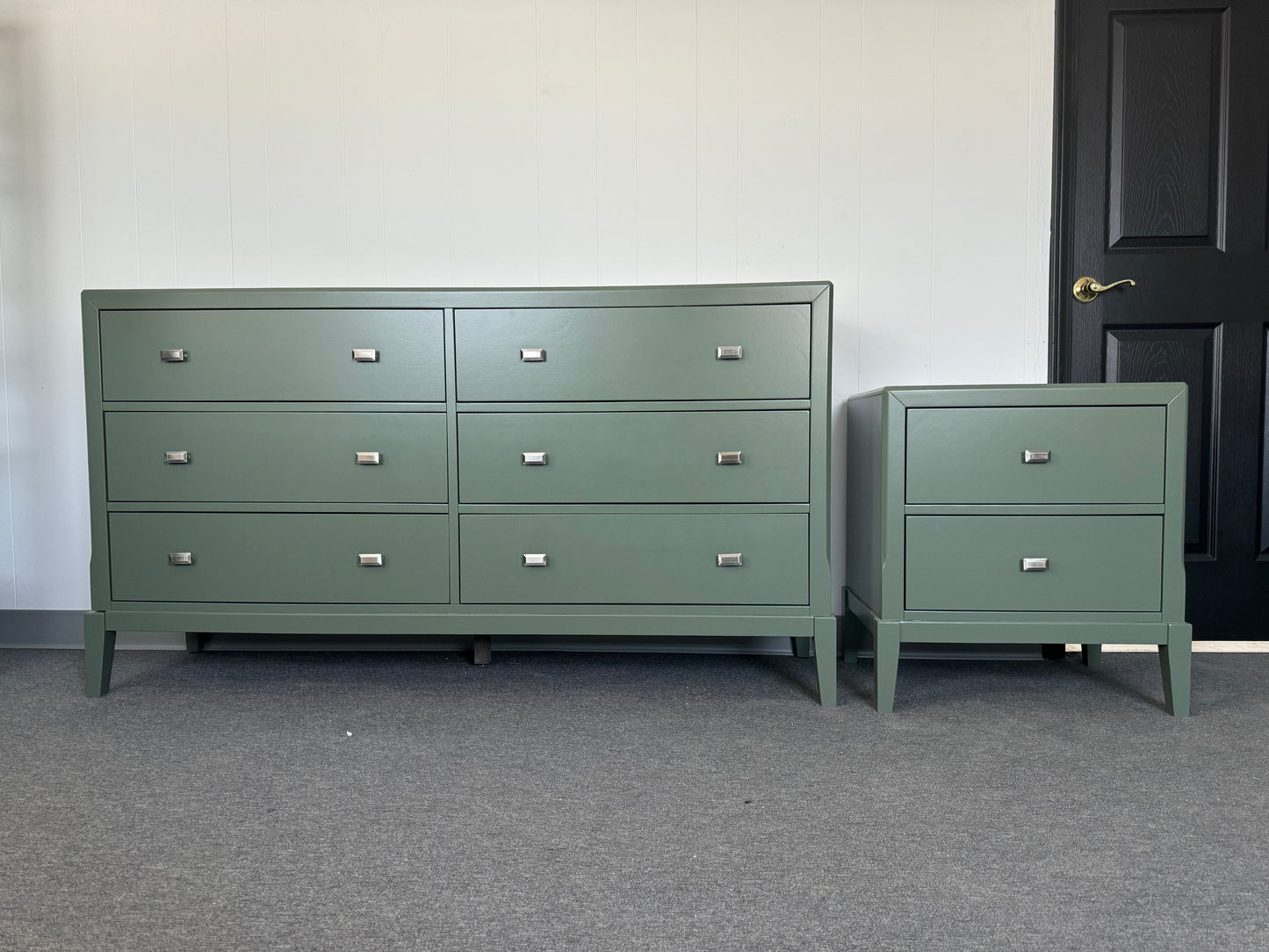 Sage Green Dresser & Nightstand
