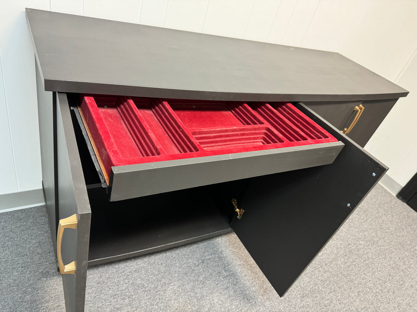 Black Modern Credenza