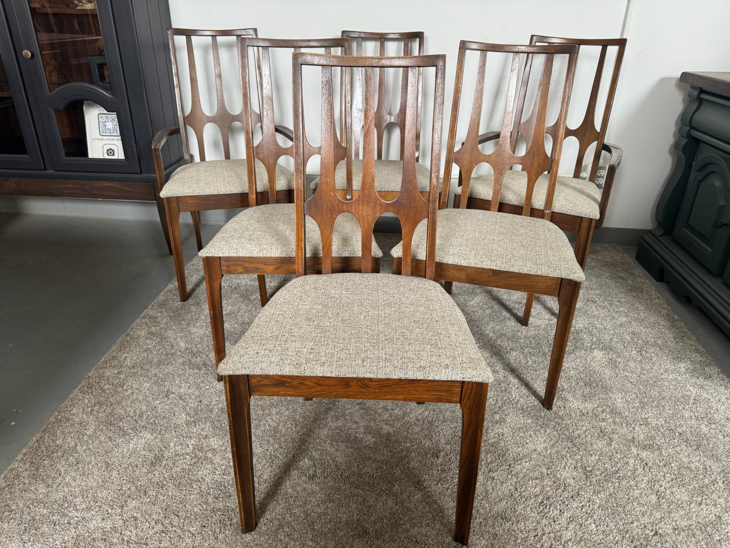 Broyhill Brasilia Mid Century Dining Chairs Set of 6