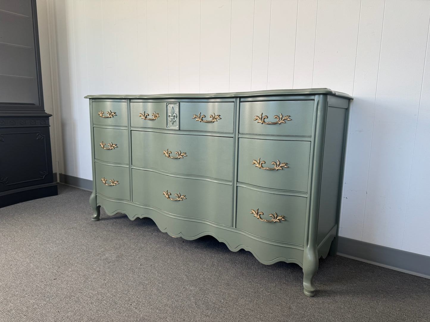 Sage Green French Provincial Dresser