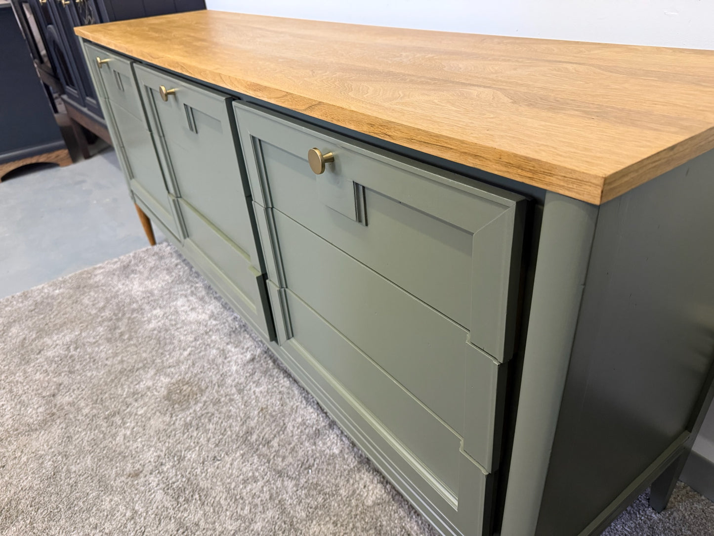 Sage Green MCM Large Dresser