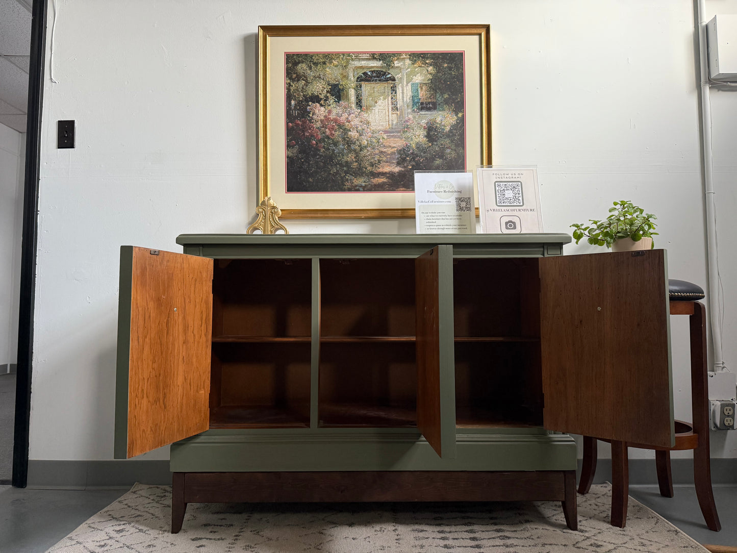 Sage Green sideboard/ Buffet