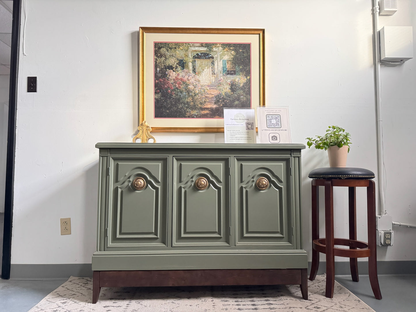 Sage Green sideboard/ Buffet