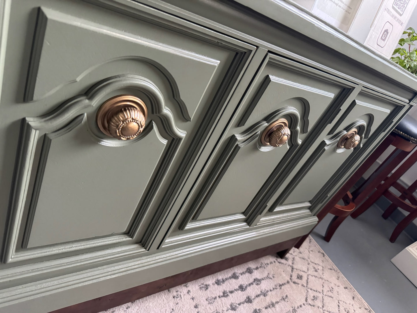 Sage Green sideboard/ Buffet