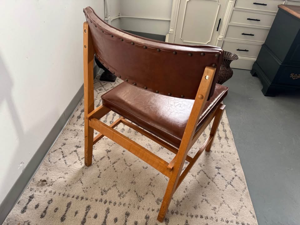 Mid-Century Modern Brown Accent Chair