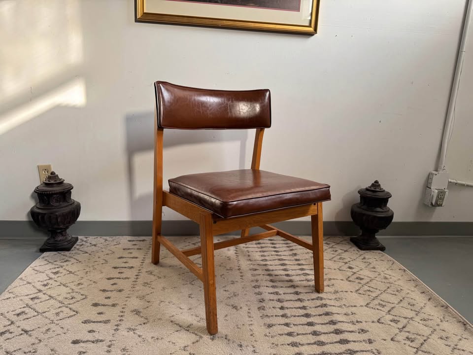 Mid-Century Modern Brown Accent Chair