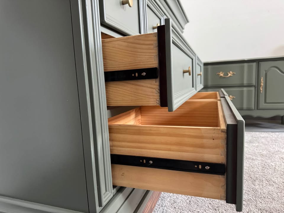 Baby Cache 6- Drawer in Sage Green
