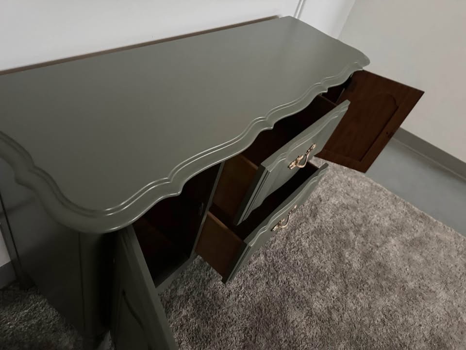French Provincial Buffet in Sage Green