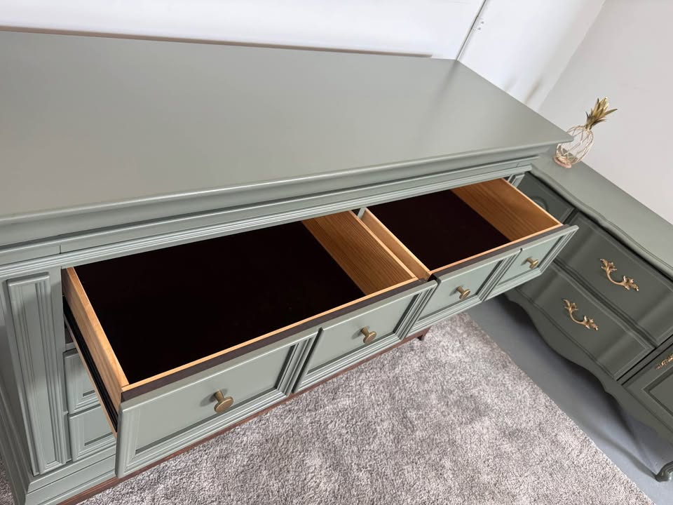 Baby Cache 6- Drawer in Sage Green