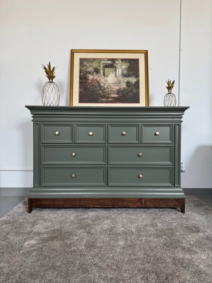 Baby Cache 6- Drawer in Sage Green