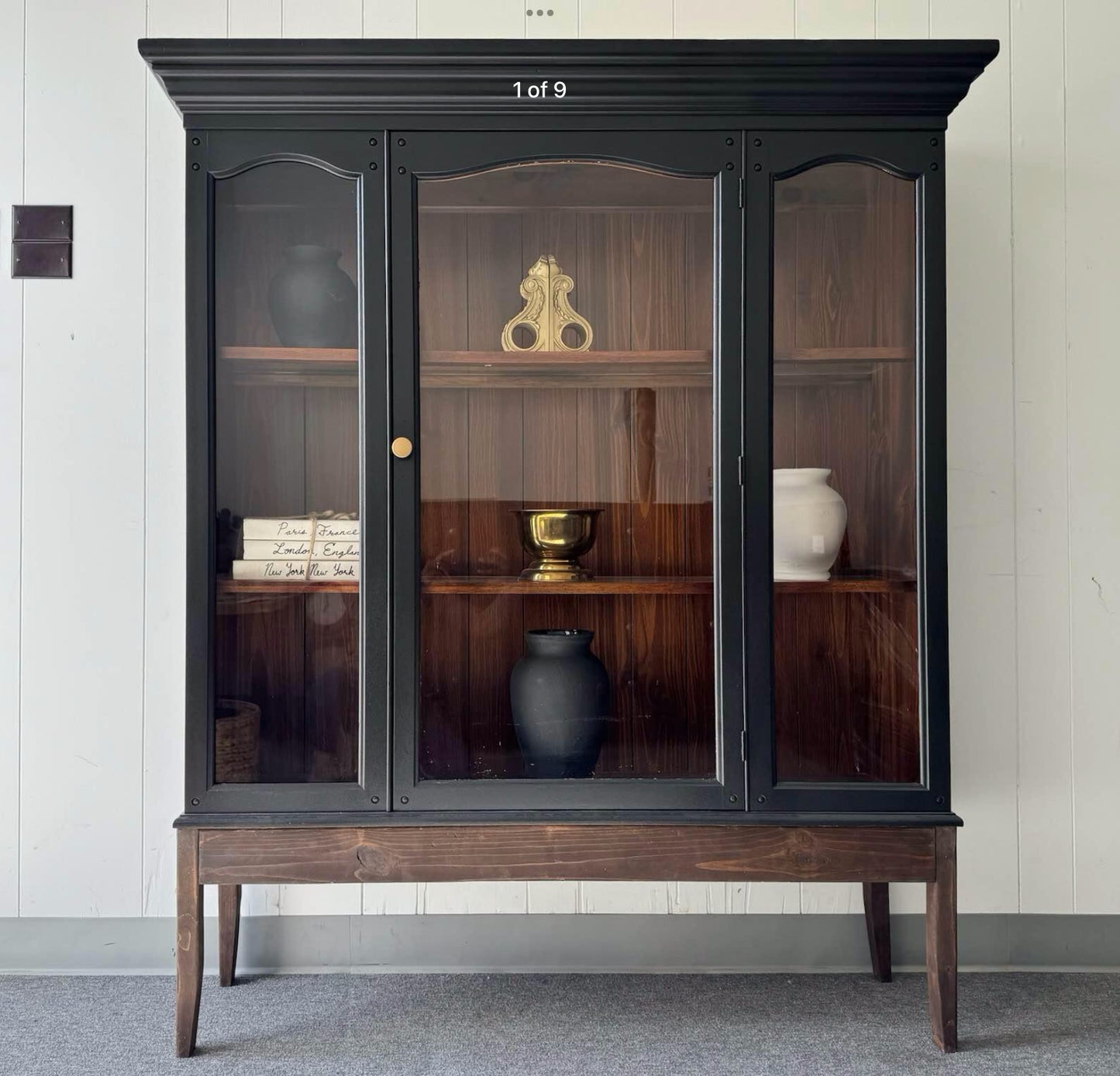 Hutch with Custom Wood Base