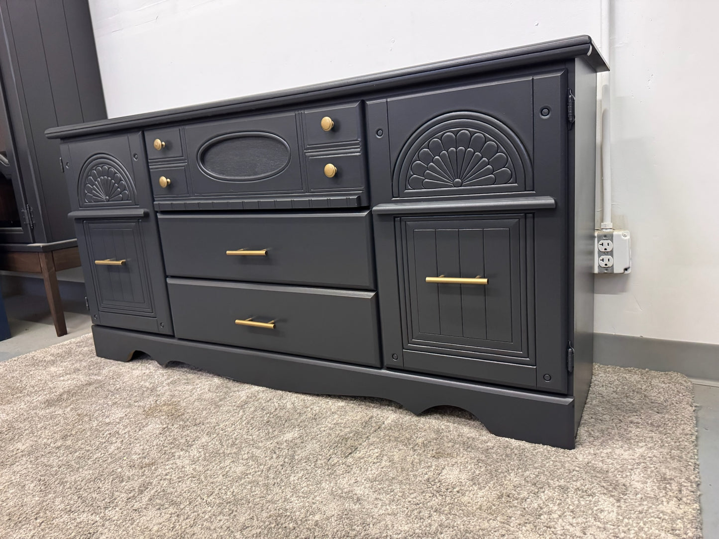 Black Dresser & Nightstand Set
