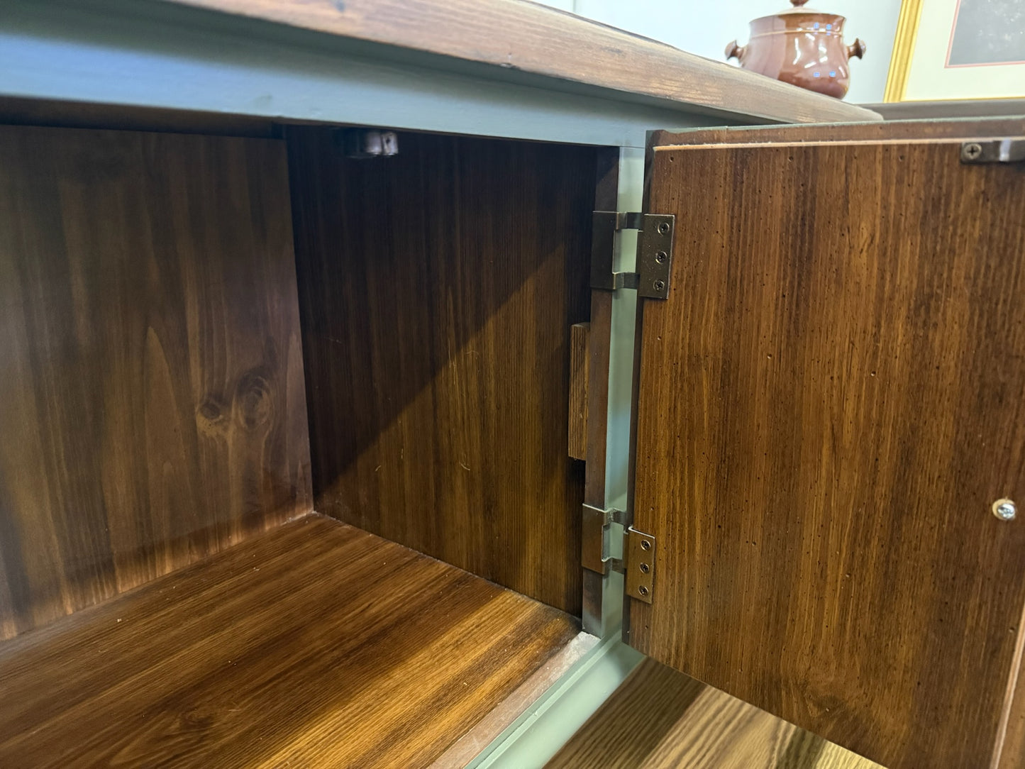 Sage Green Dresser and Nightstand Set