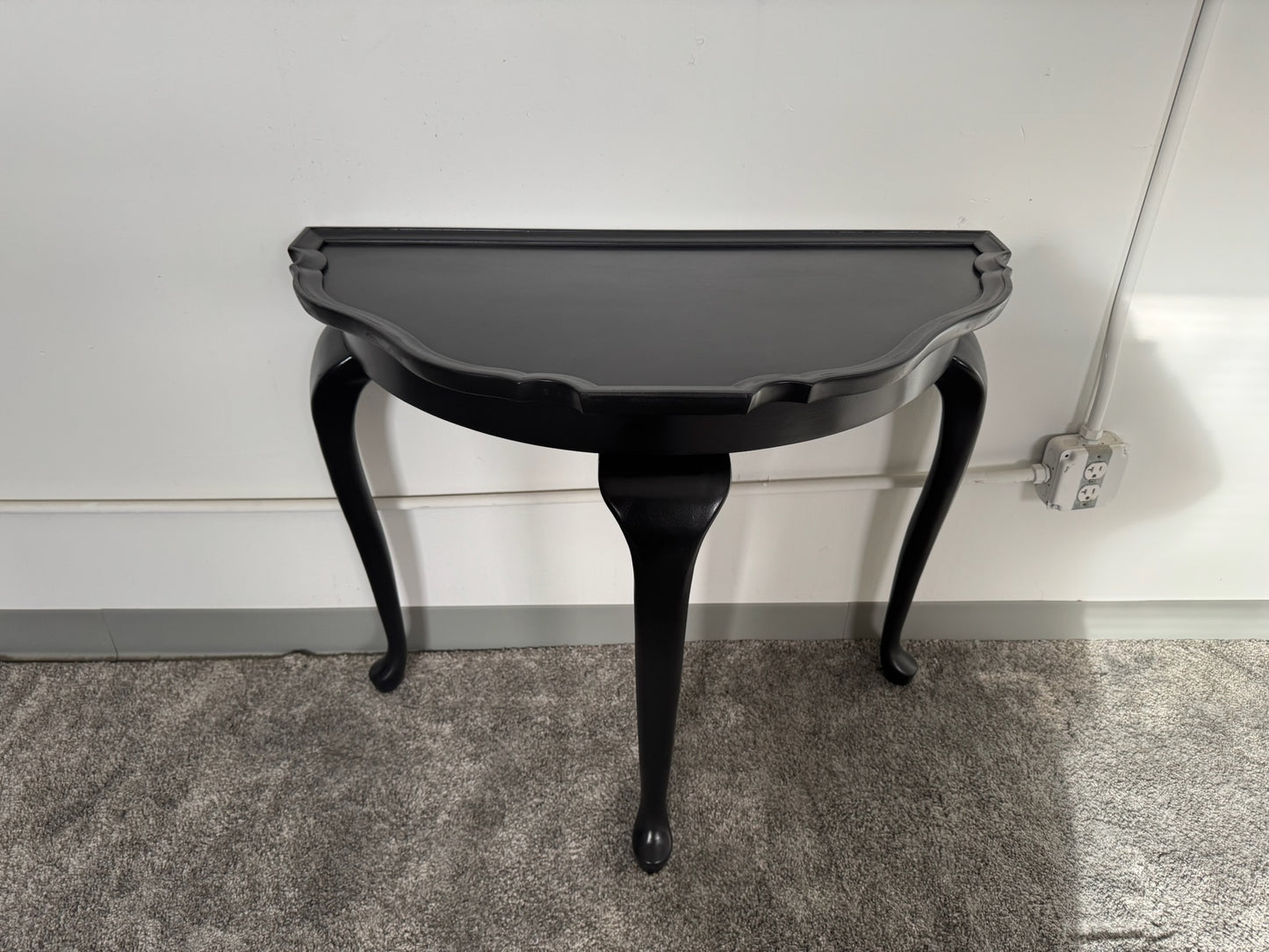 Black Demilune Table