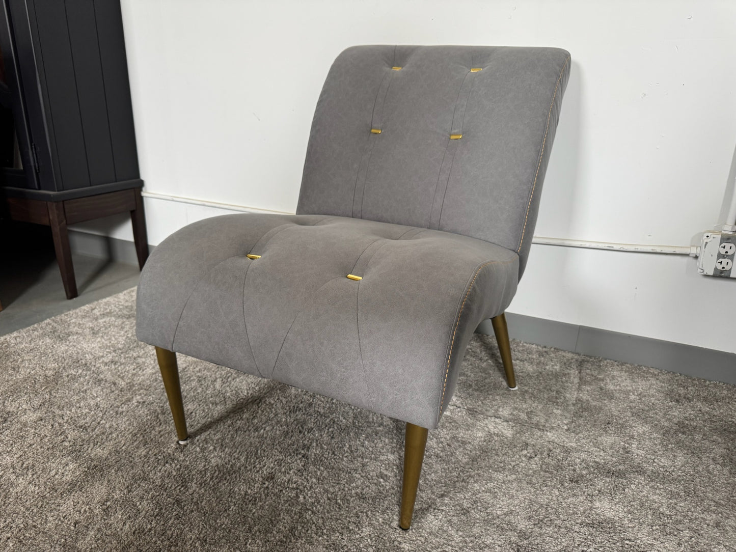Grey Modern Lounge Accent Chair