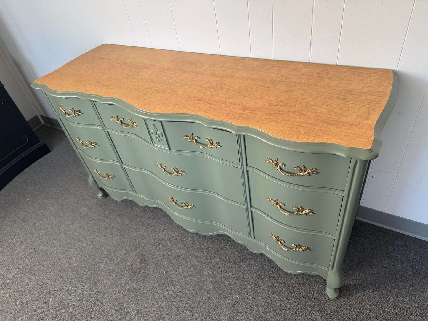 Sage Green French Provincial Dresser