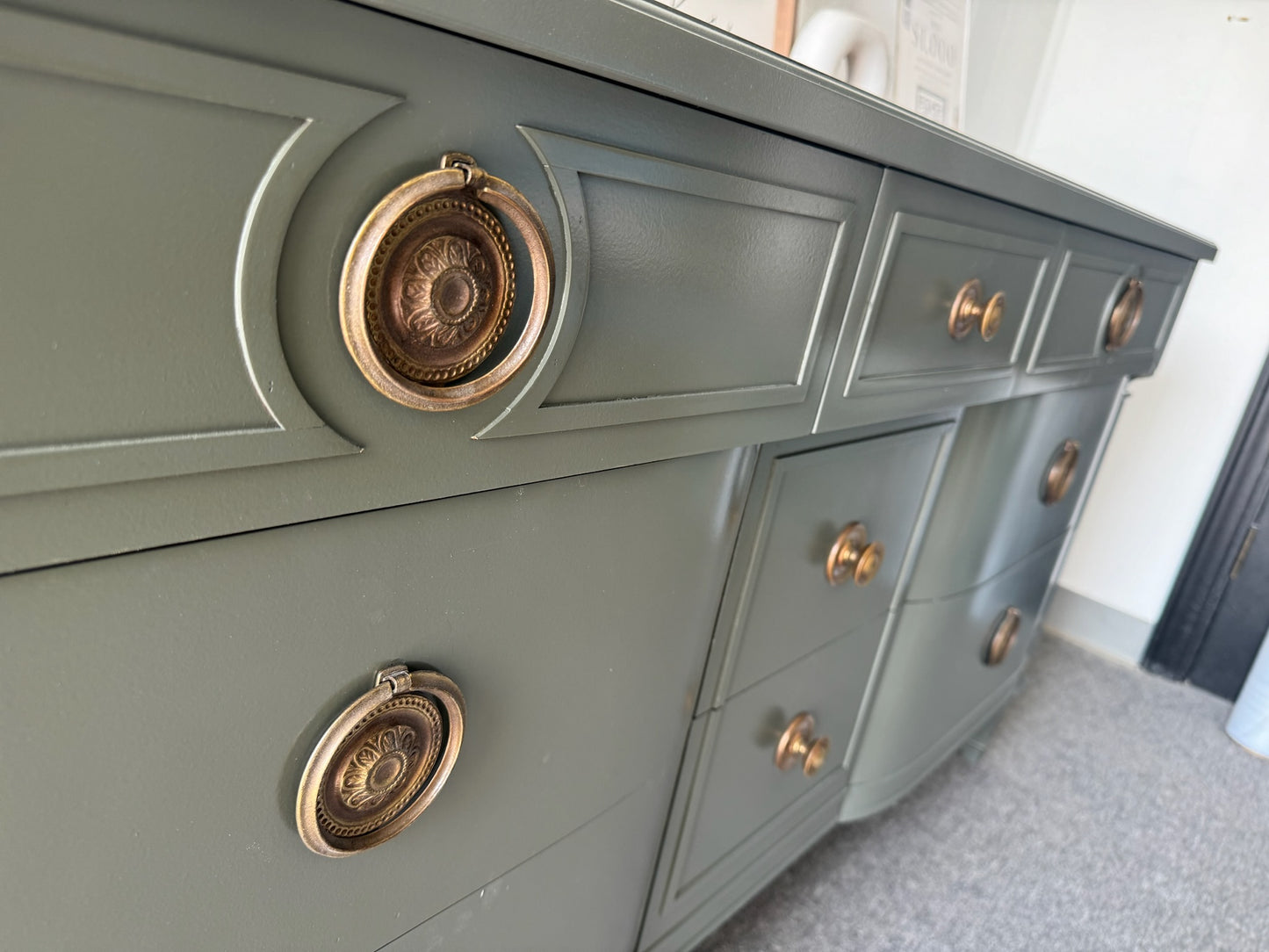Sage Green Dresser & Nightstand