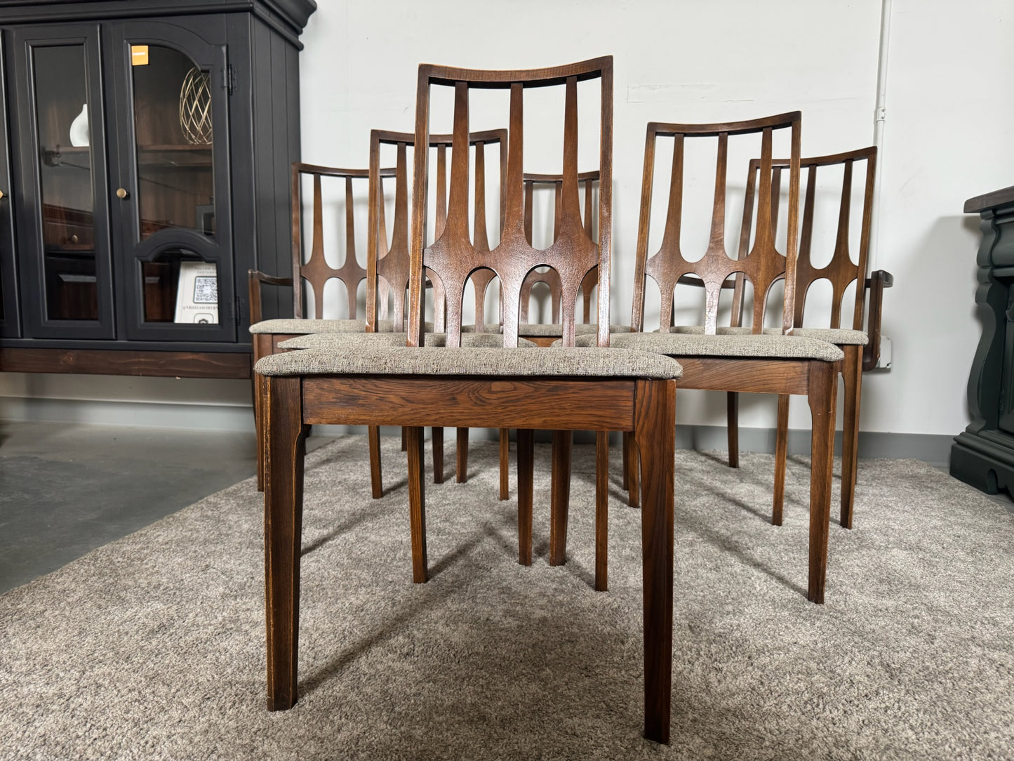 Broyhill Brasilia Mid Century Dining Chairs Set of 6