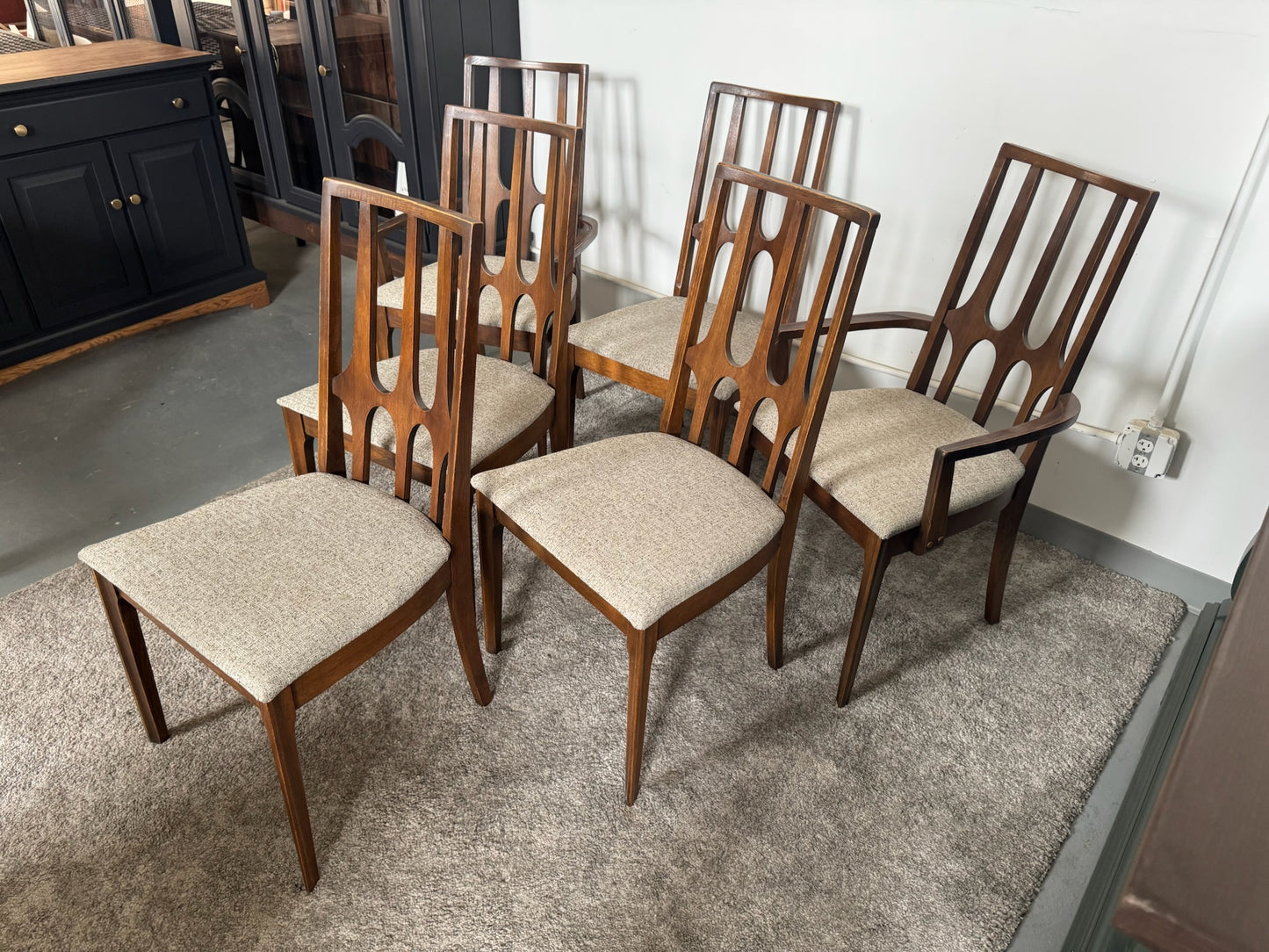 Broyhill Brasilia Mid Century Dining Chairs Set of 6