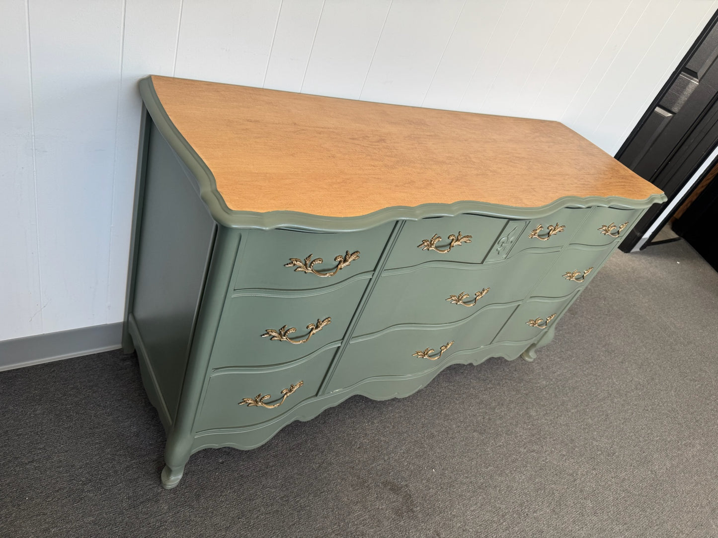 Sage Green French Provincial Dresser