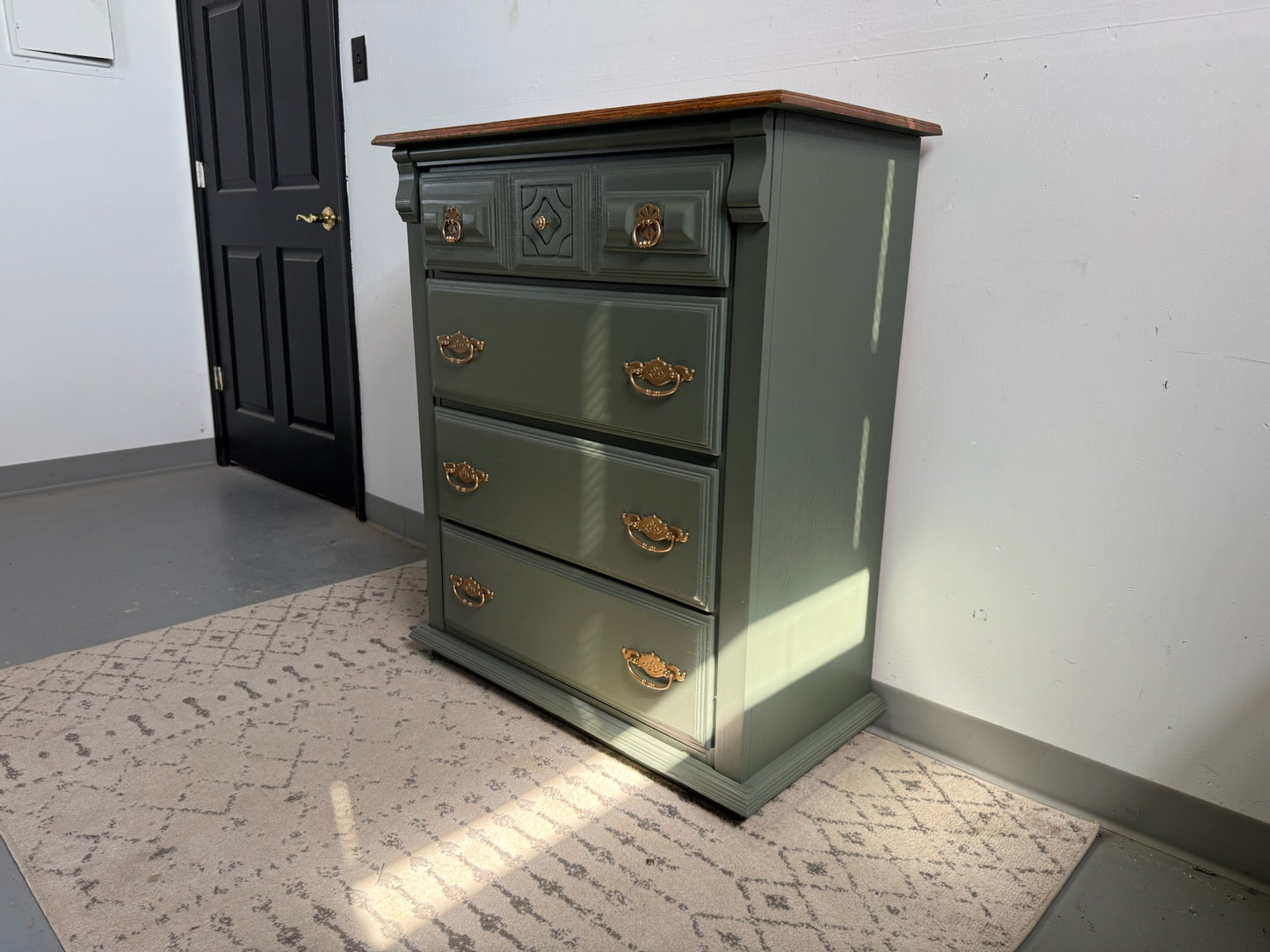 Sage Green Chest of Drawers