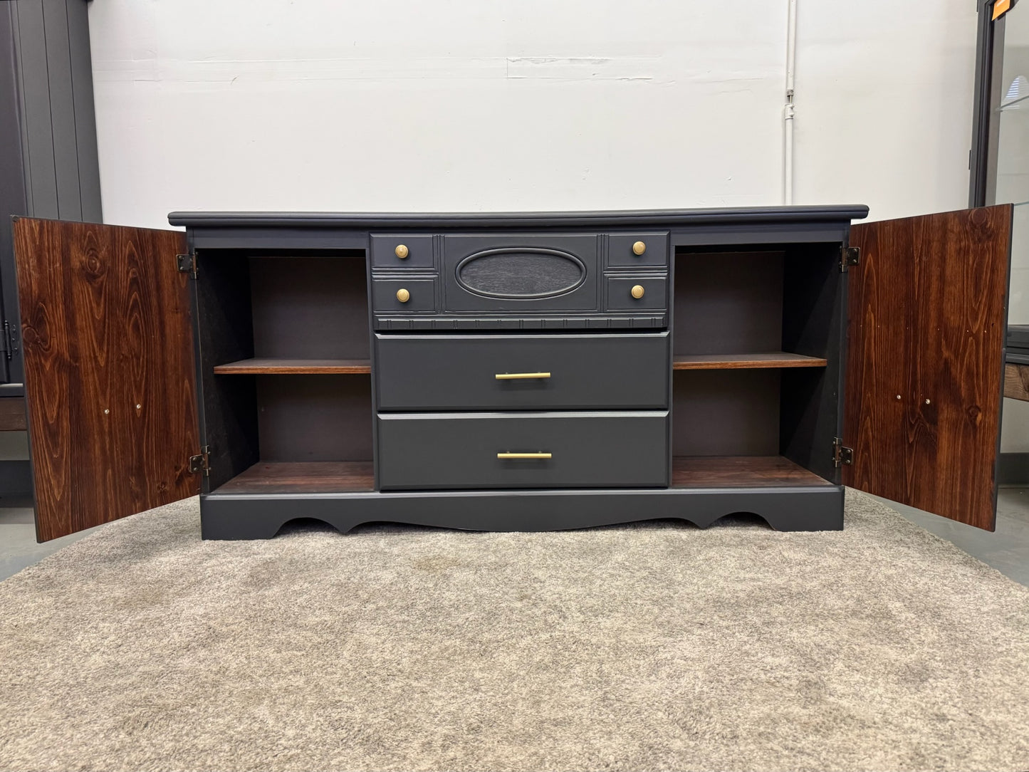 Black Dresser & Nightstand Set