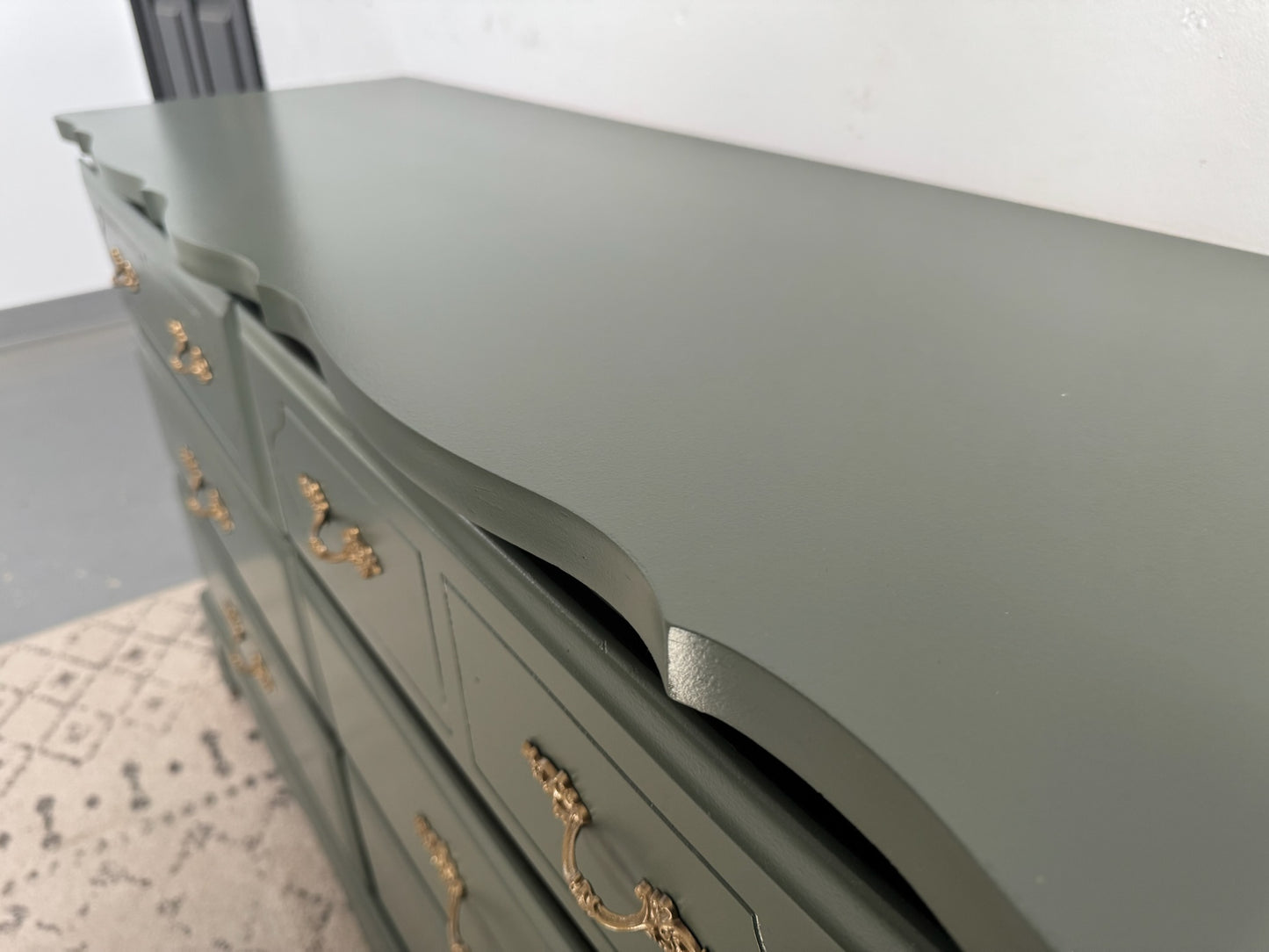 Sage Green 6-Drawer Dresser