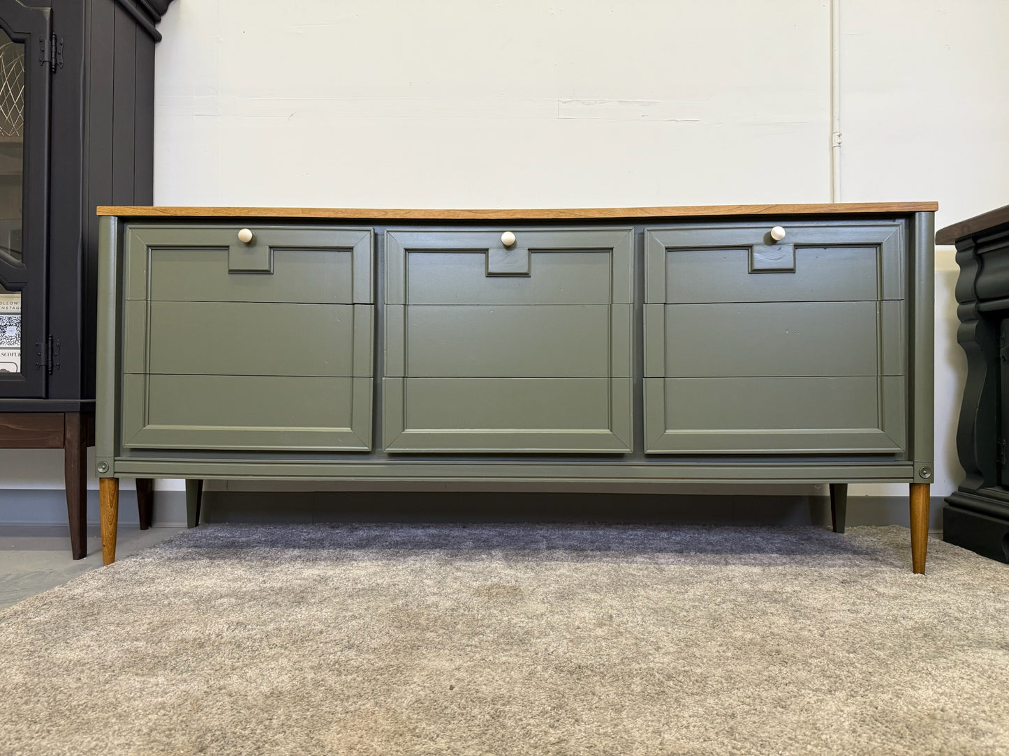 Sage Green MCM Large Dresser