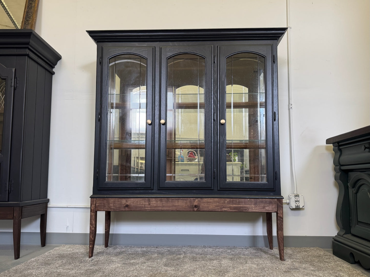 Black Hutch with Custom Base