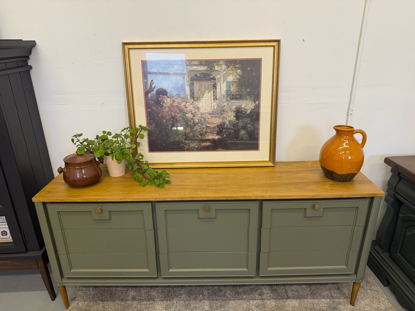Sage Green MCM Large Dresser