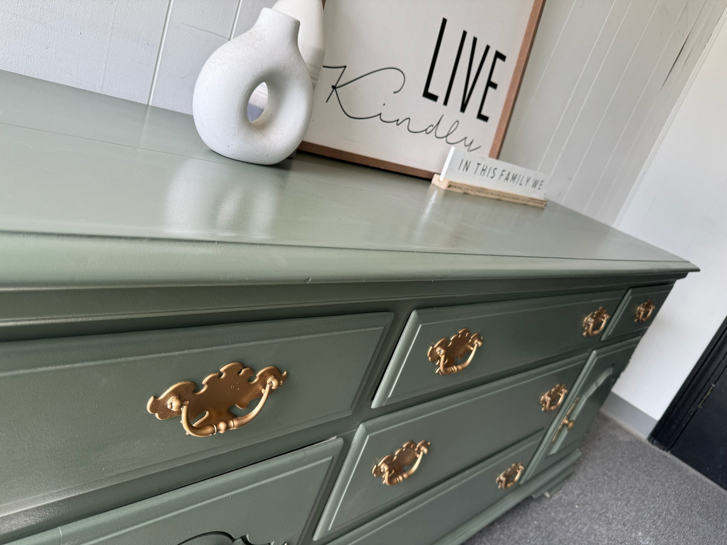 Sage Green Buffet/ Sideboard