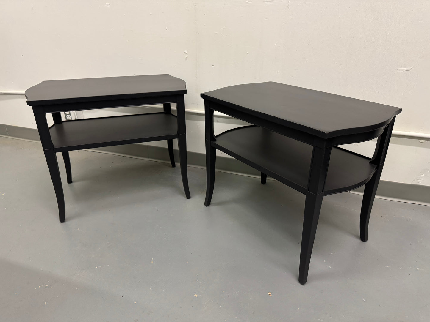 Set Of Two Black Accent Tables