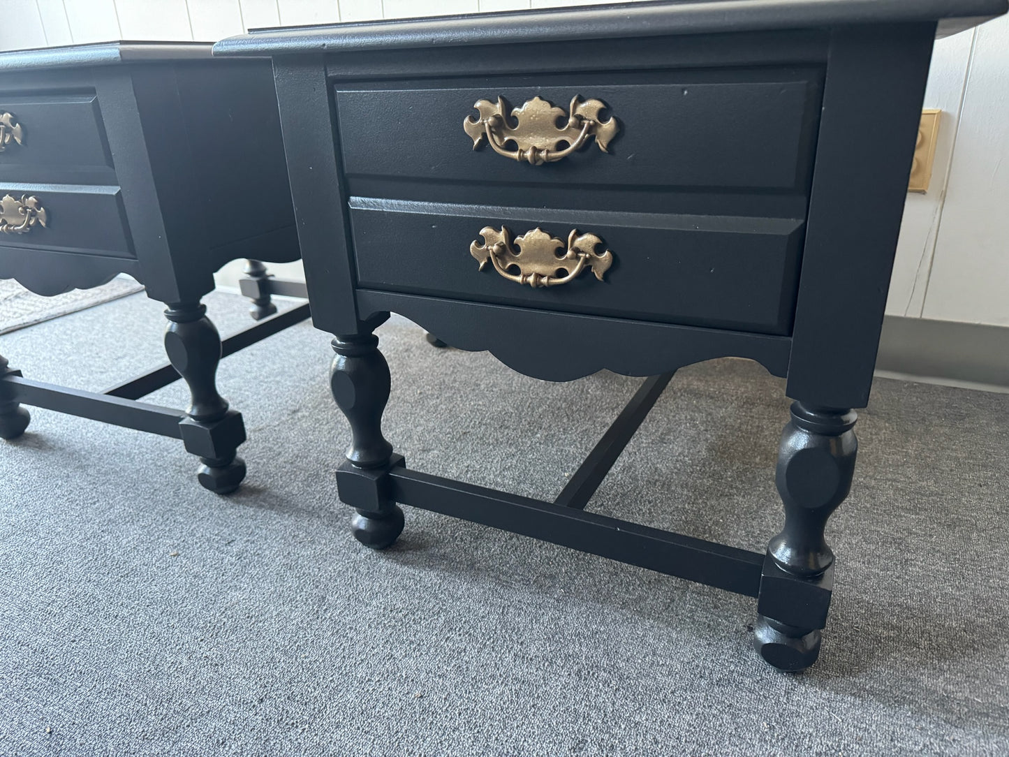 Pair of Black nightstands