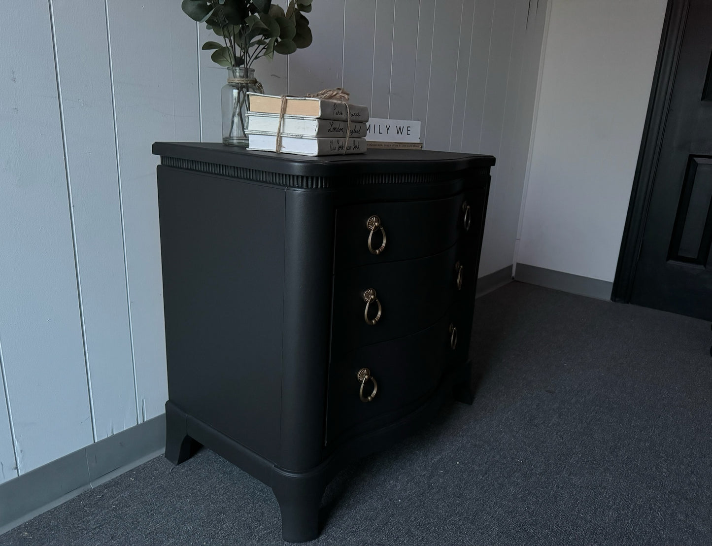 Black Large Night Stand