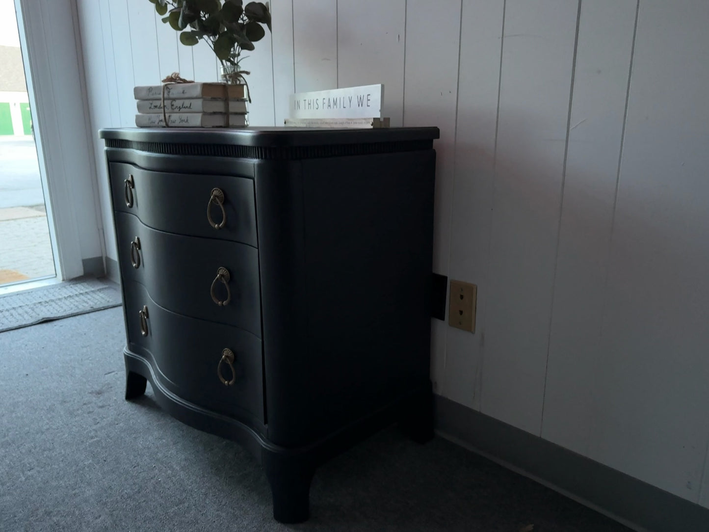 Black Large Night Stand
