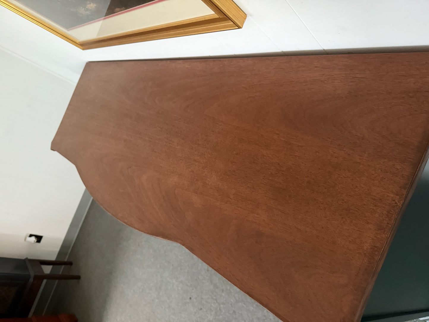 Deep Green Buffet with Walnut