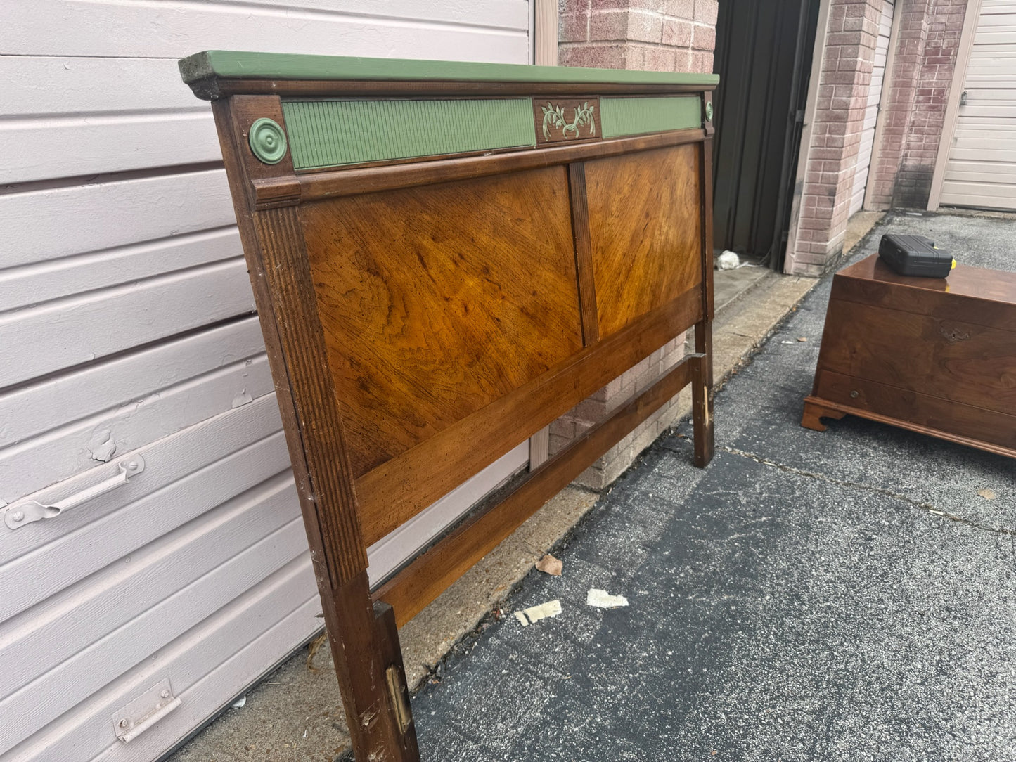 Vintage Wood Bed Frame
