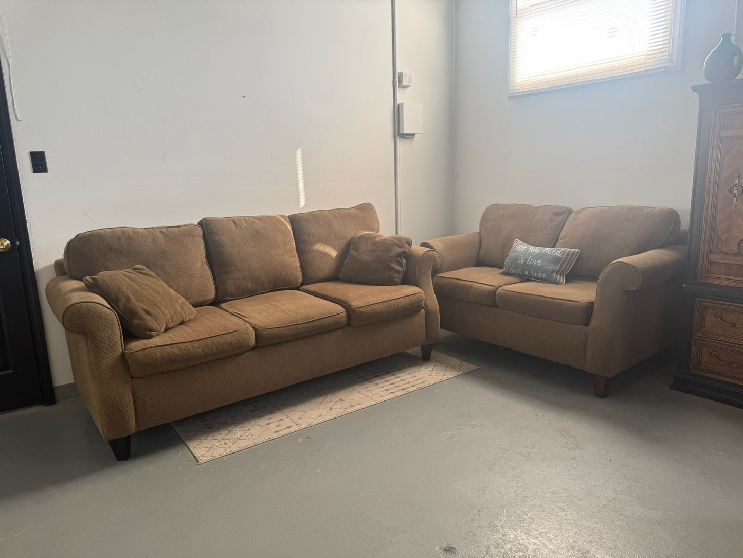 Sofa and Loveseat Set