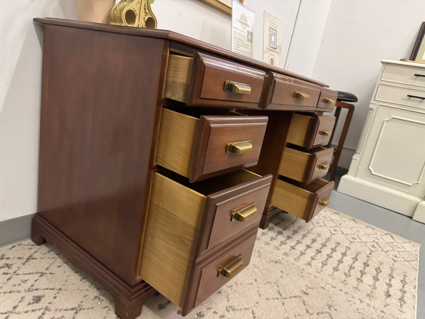 Stained Walnut Desk
