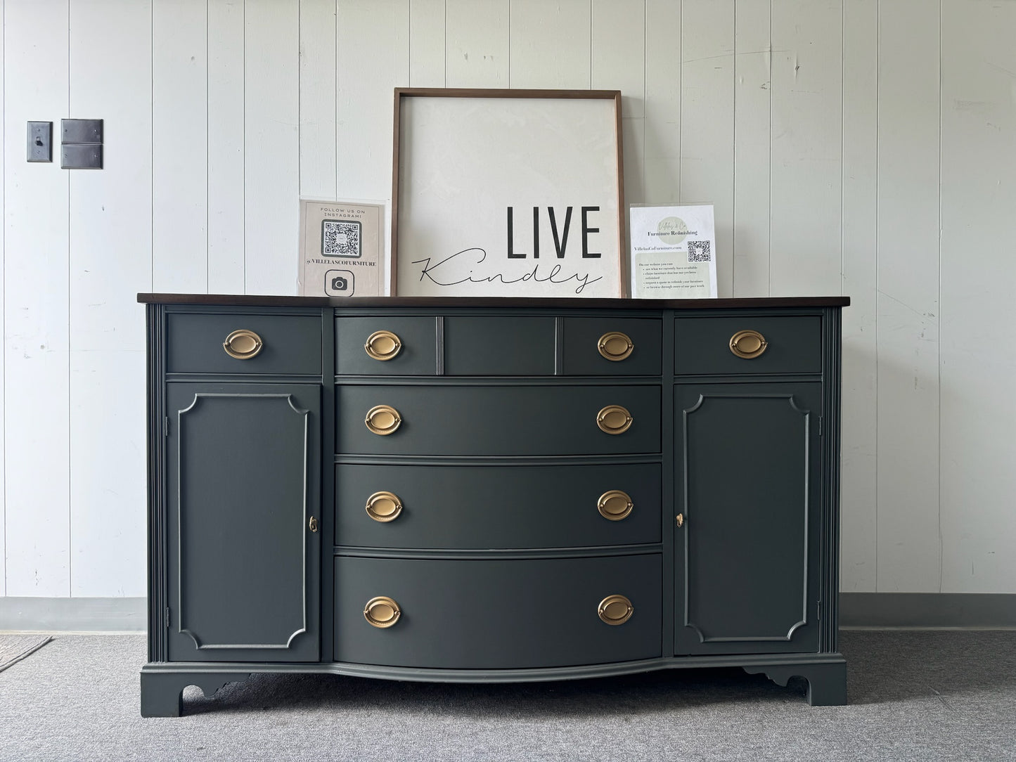 Sage Green Hepplewhite Buffet