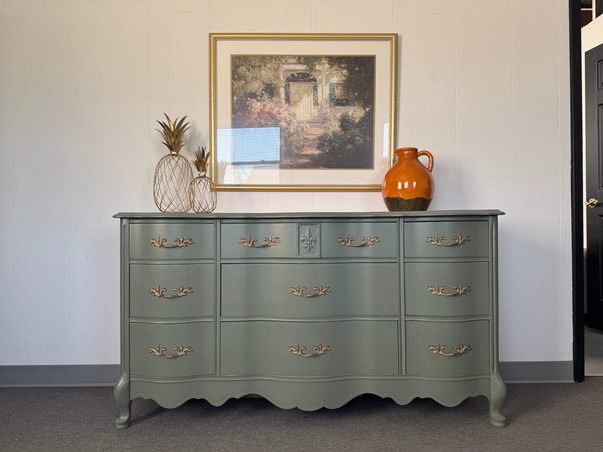 Sage Green French Provincial Dresser VillelasCo Furniture Sage Green French Provincial Dresser VillelasCo Furniture