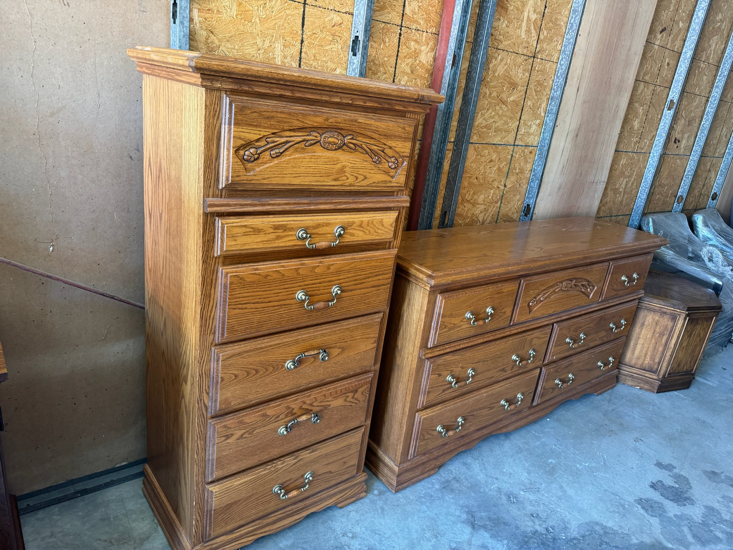 Dresser and Chest of Drawers Set