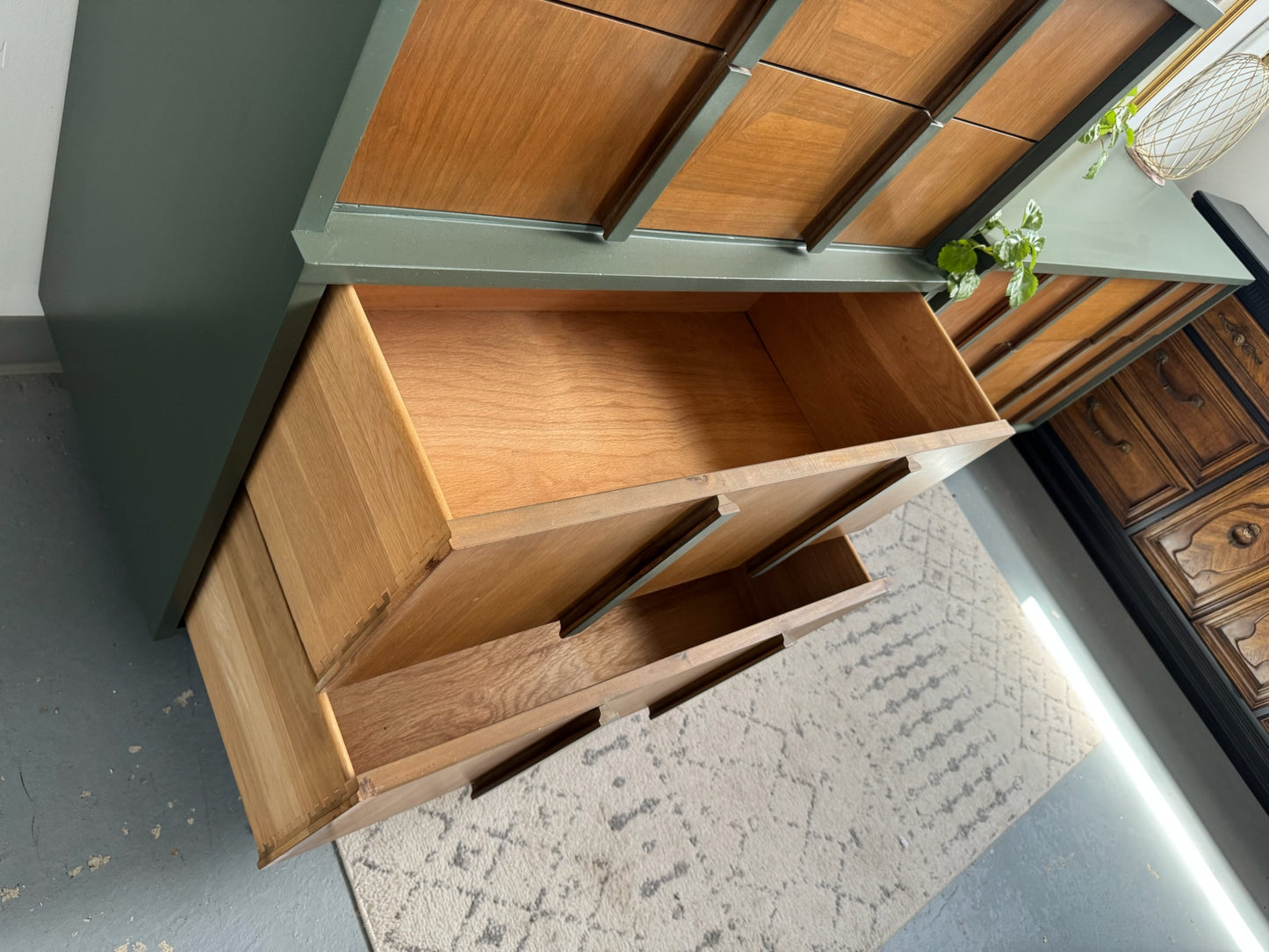 MCM Highboy & Lowboy Dresser Set