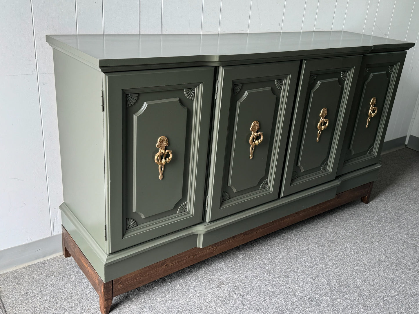 Large Deep Green Broyhill Buffet